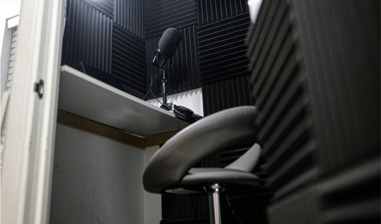 camera di registrazione musicale insonorizzata
